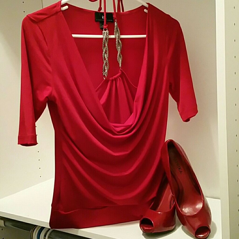 Red With Diamond Top